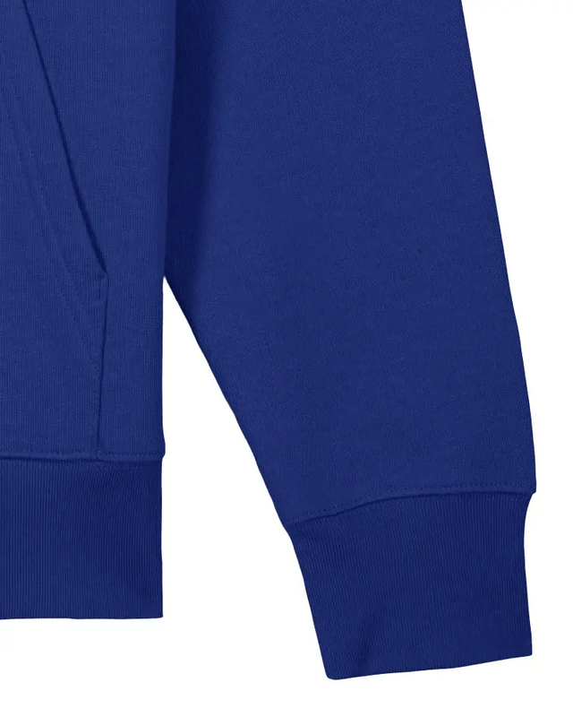 Sweat à capuche unisexe bleu