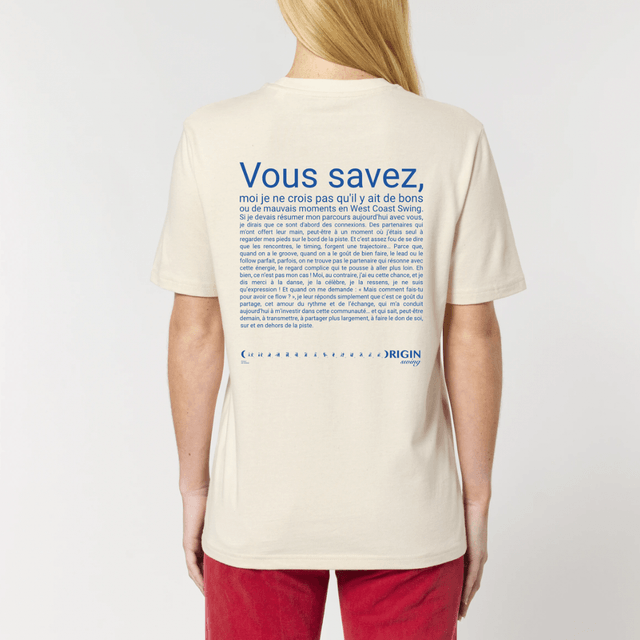 Tee shirt unisexe beige