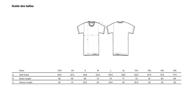 Tee shirt unisexe bleu